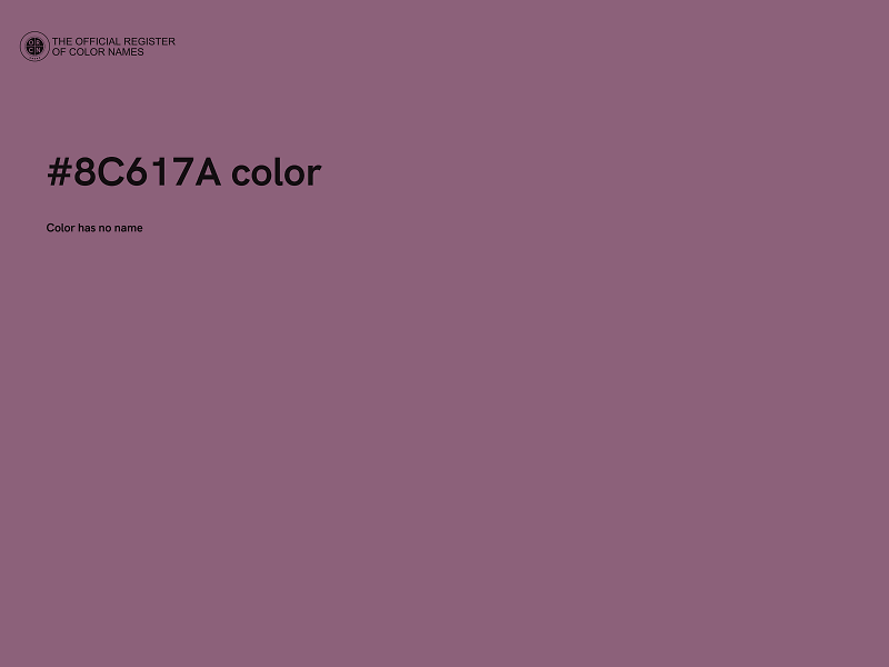 #8C617A color image