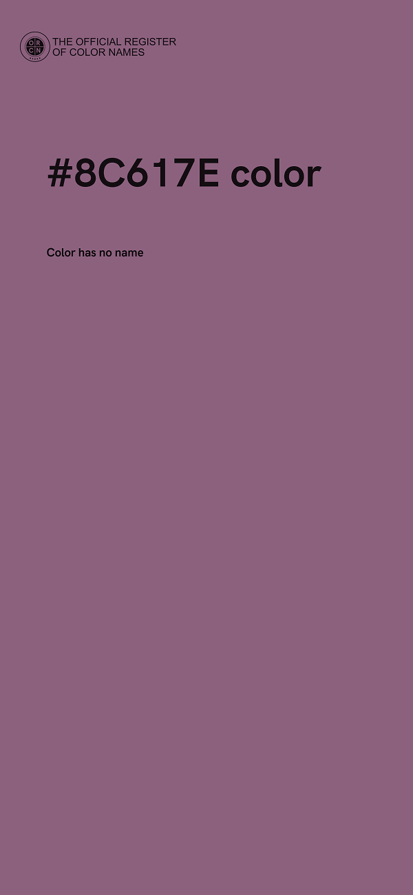 #8C617E color image