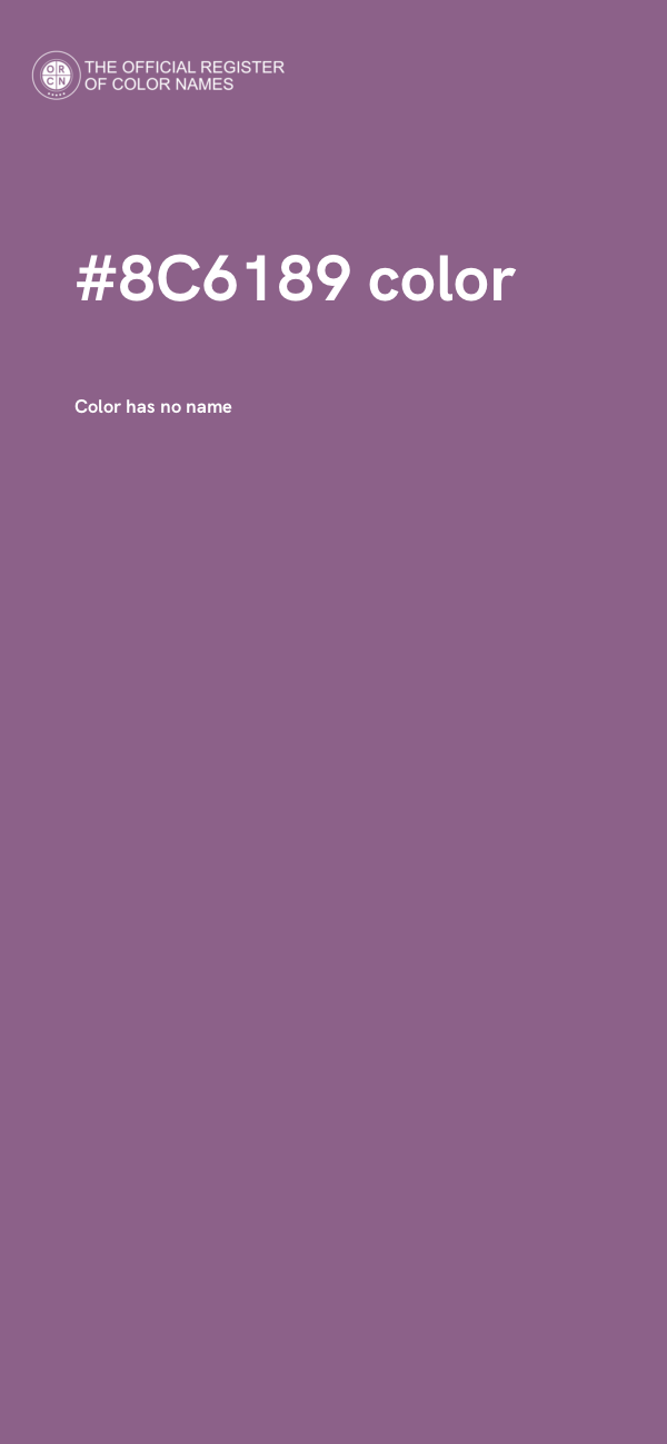 #8C6189 color image