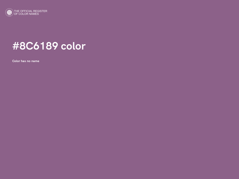 #8C6189 color image