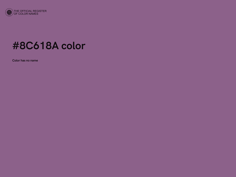 #8C618A color image