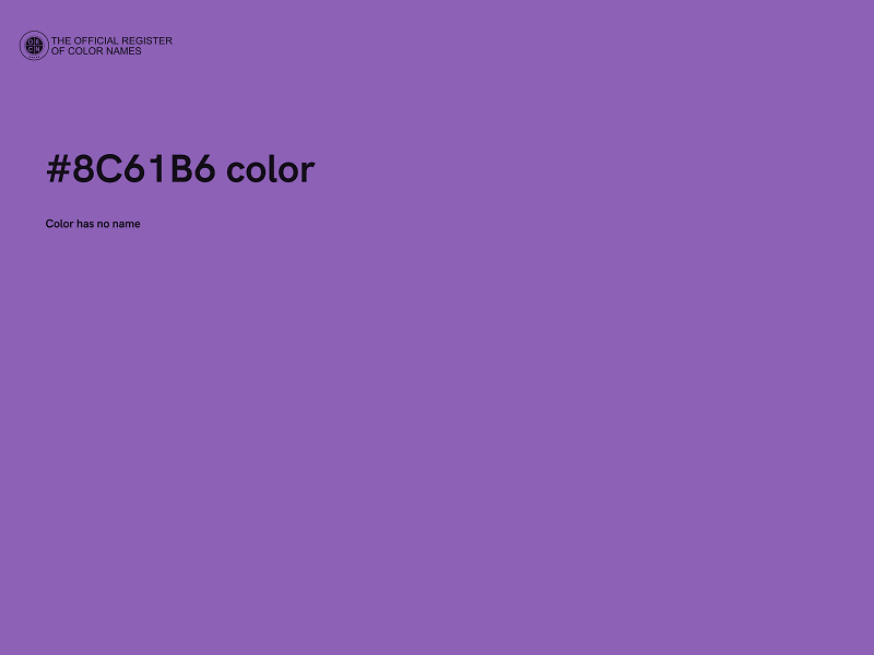 #8C61B6 color image