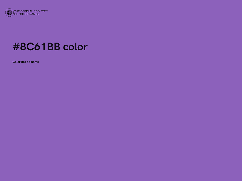 #8C61BB color image