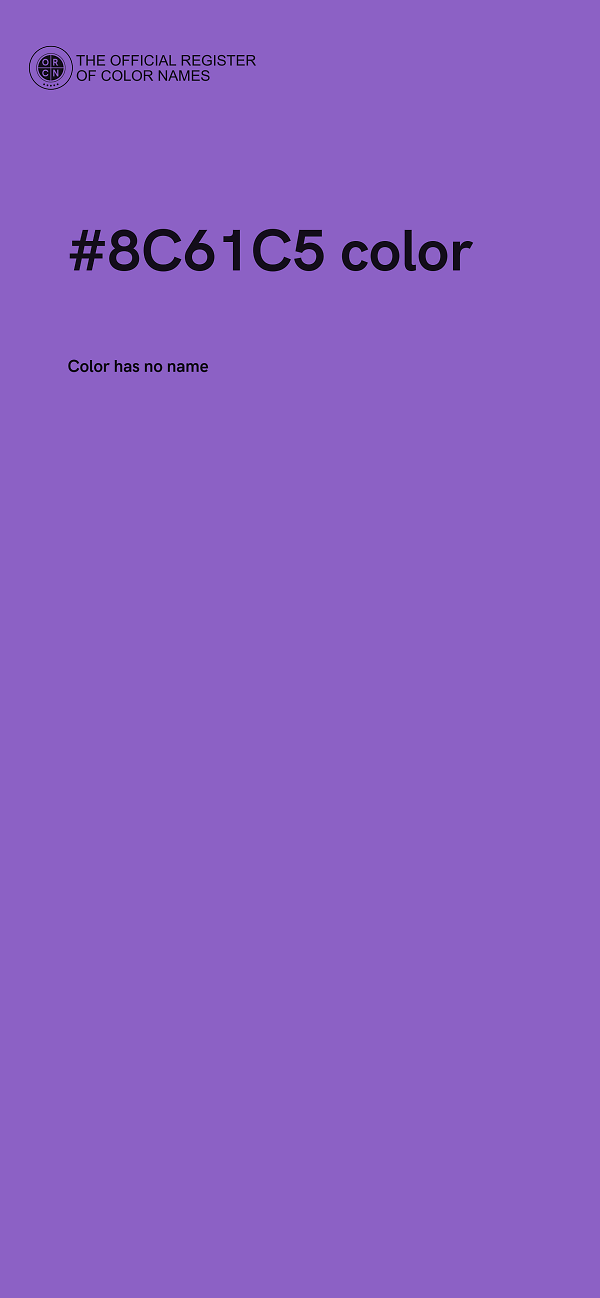 #8C61C5 color image