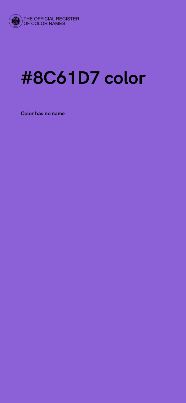 #8C61D7 color image