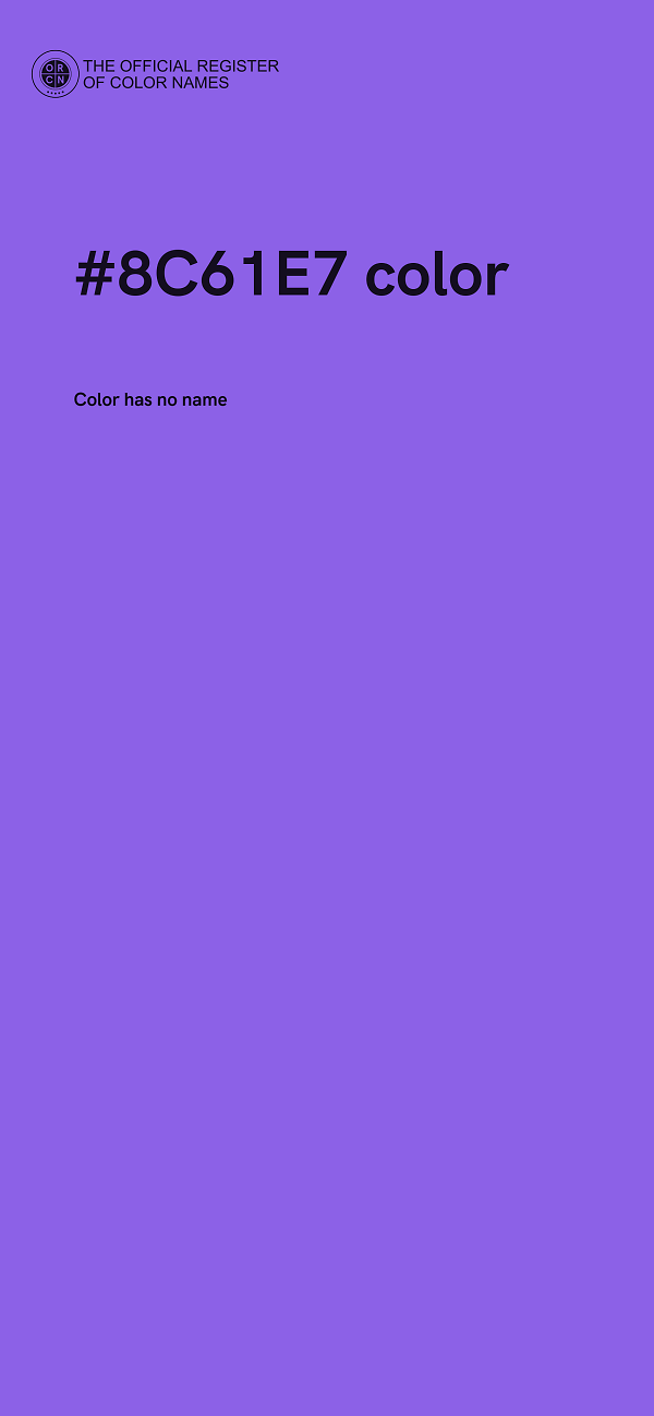 #8C61E7 color image