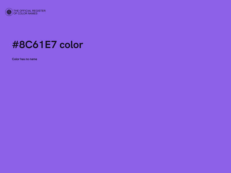#8C61E7 color image
