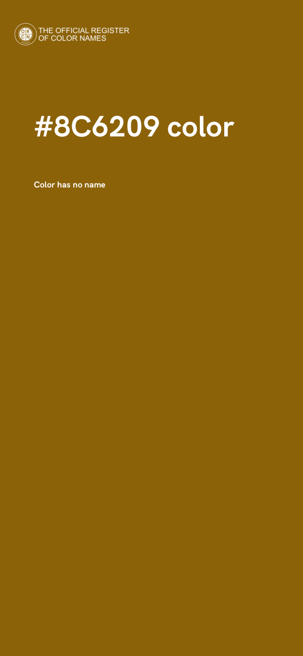 #8C6209 color image
