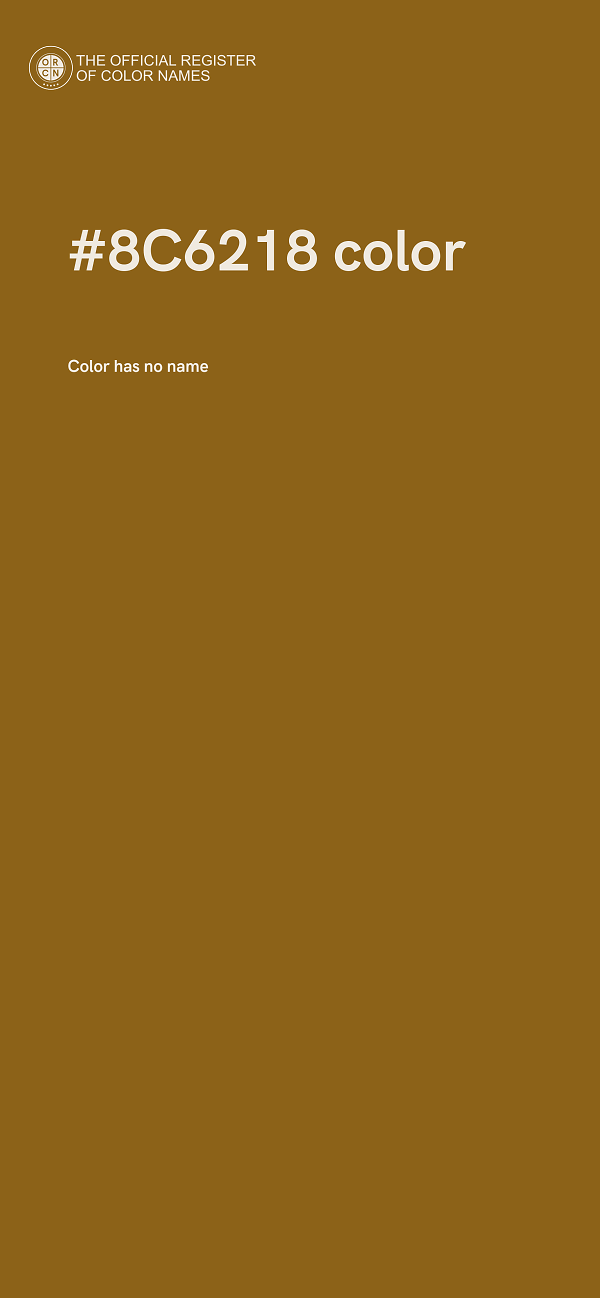 #8C6218 color image