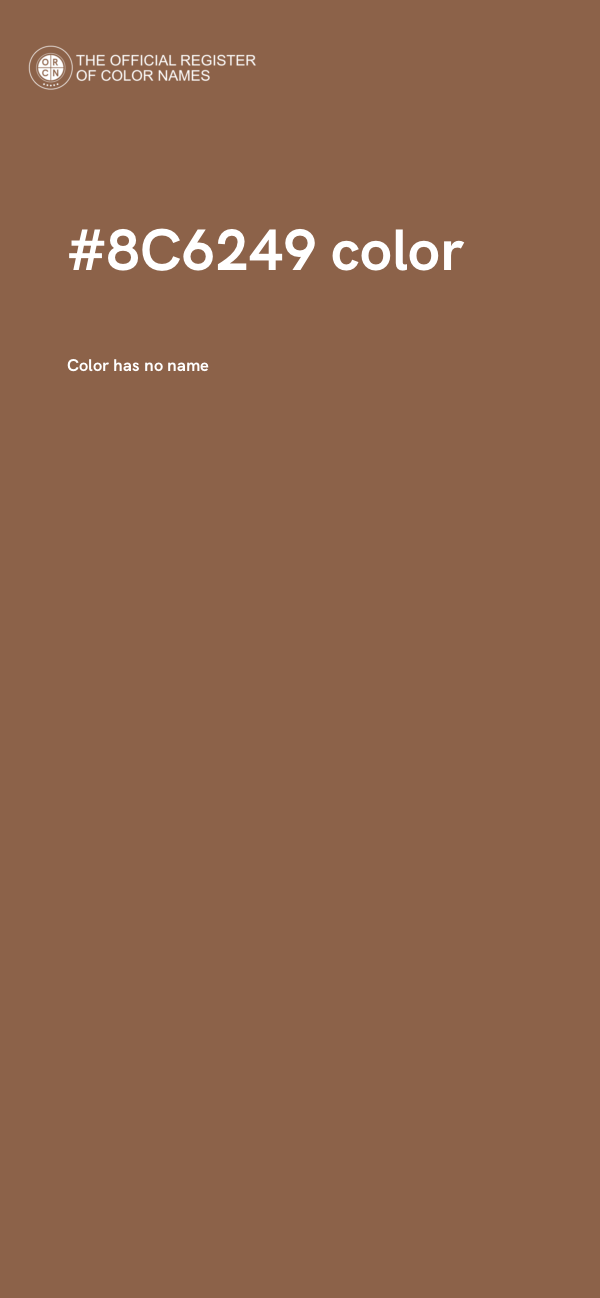 #8C6249 color image