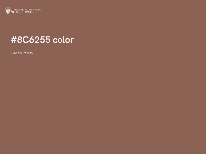 #8C6255 color image