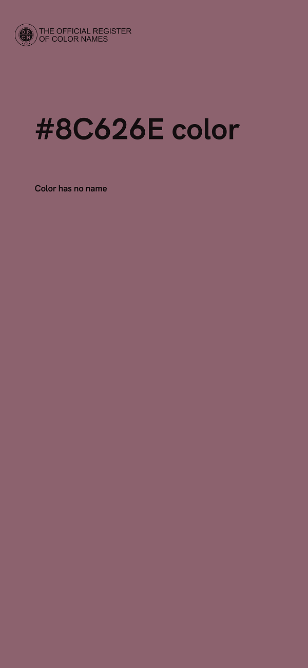#8C626E color image