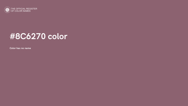 #8C6270 color image