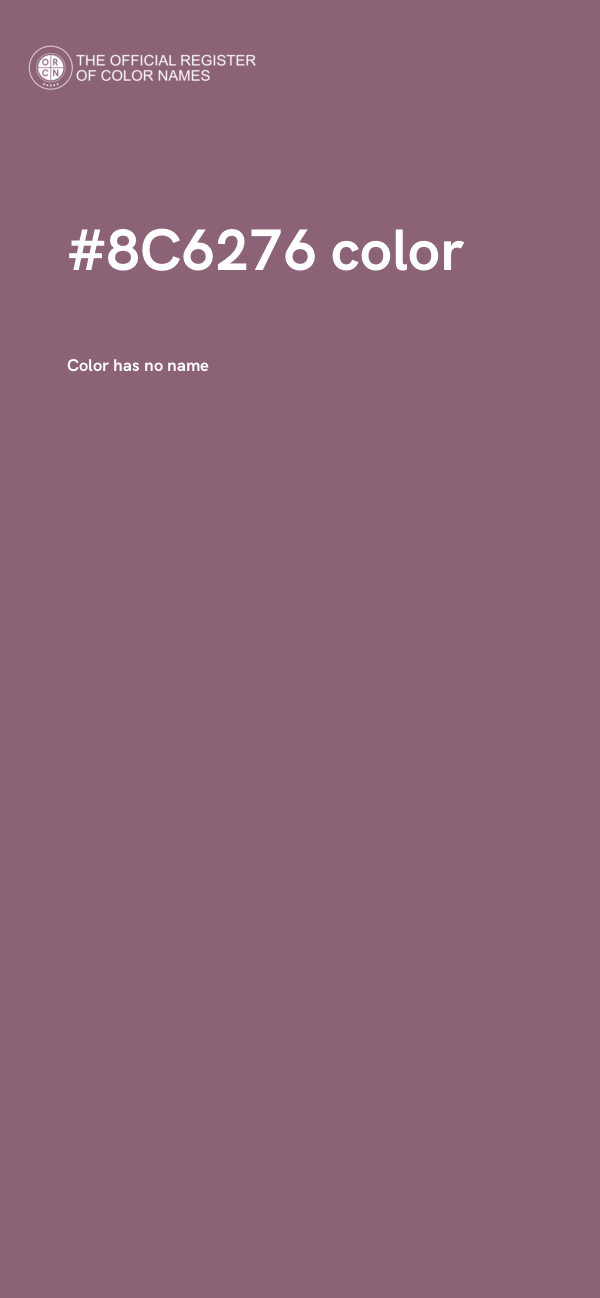 #8C6276 color image