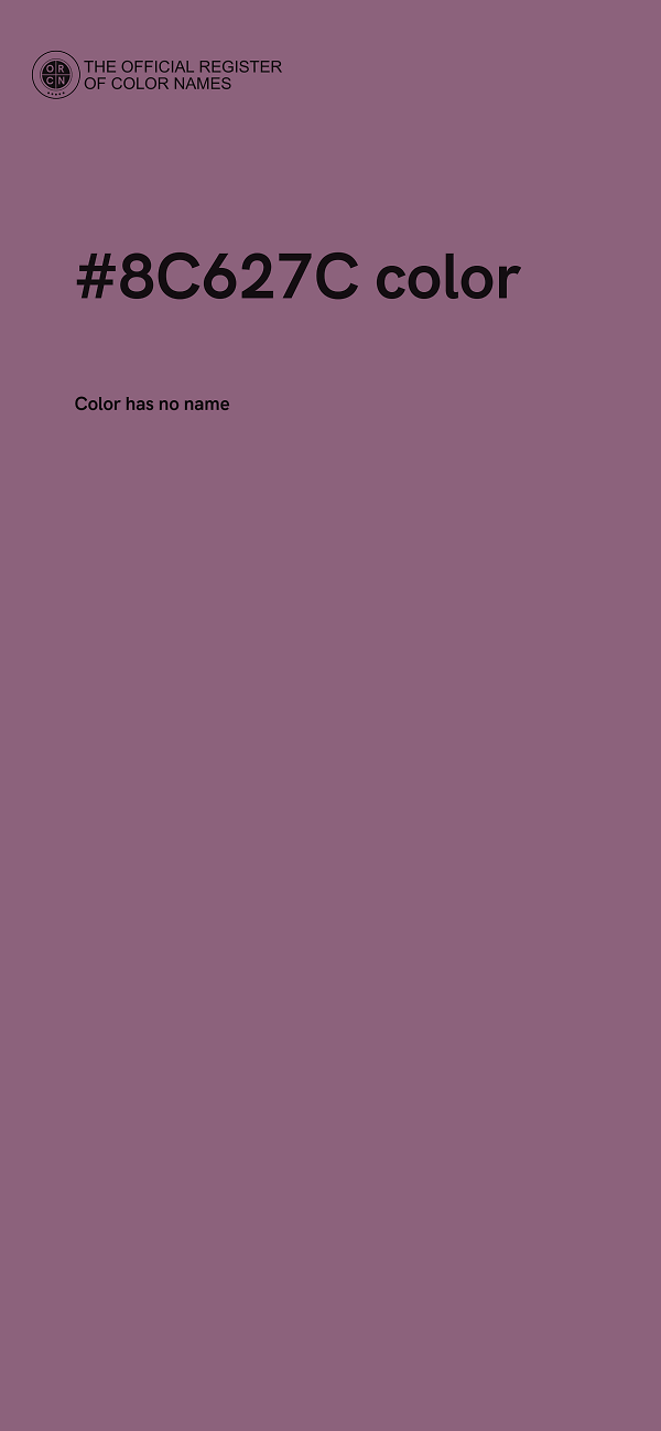 #8C627C color image