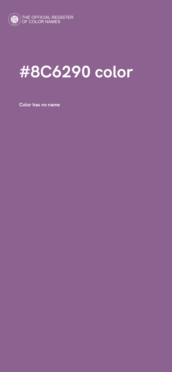 #8C6290 color image