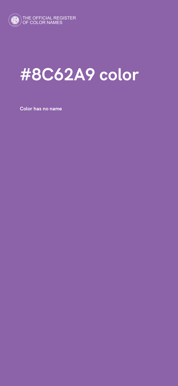 #8C62A9 color image