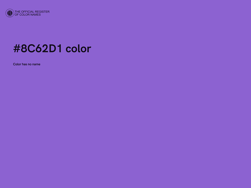 #8C62D1 color image