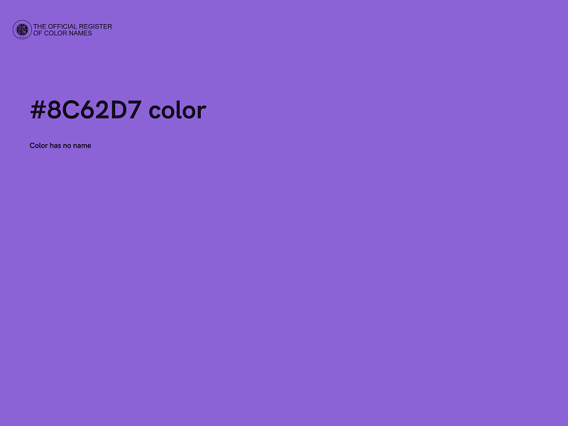 #8C62D7 color image