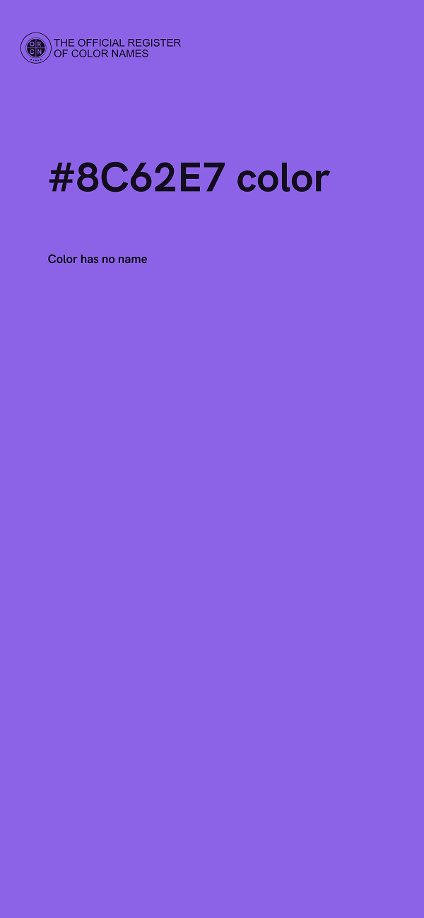 #8C62E7 color image