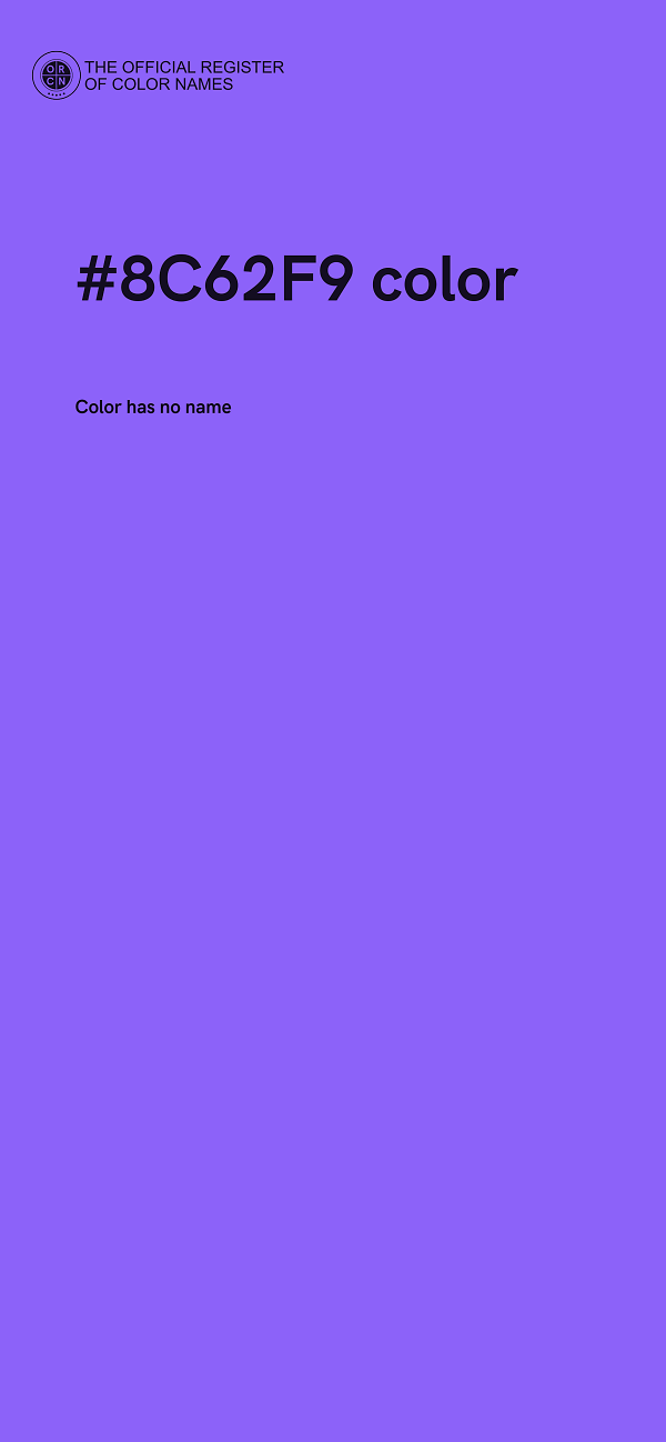 #8C62F9 color image