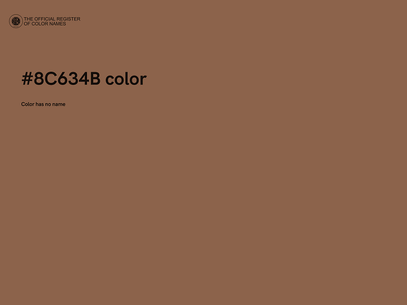 #8C634B color image