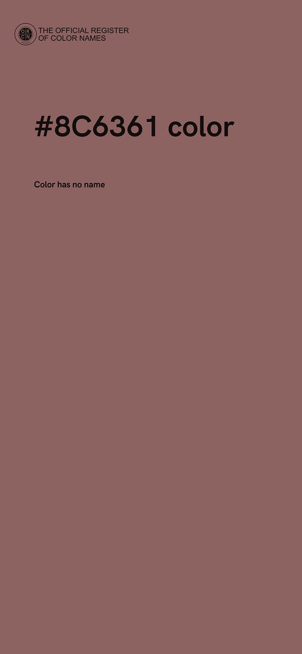 #8C6361 color image