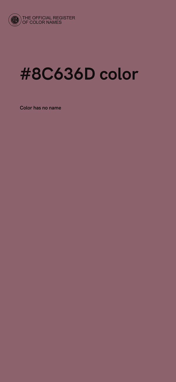 #8C636D color image