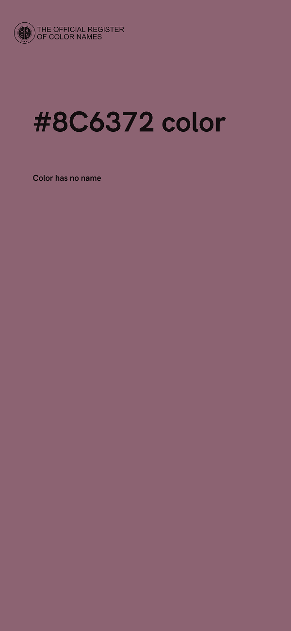#8C6372 color image