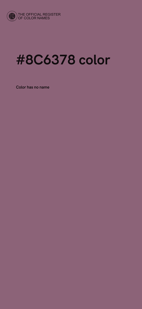 #8C6378 color image