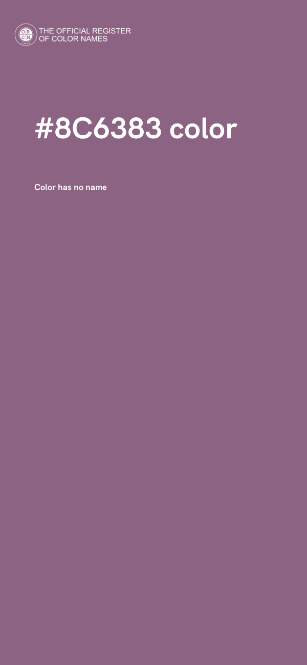 #8C6383 color image