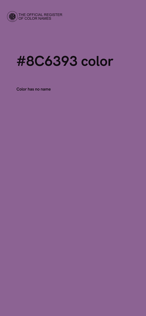 #8C6393 color image
