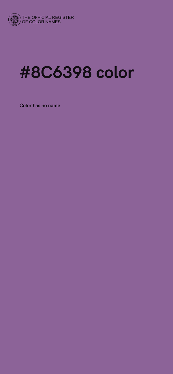 #8C6398 color image