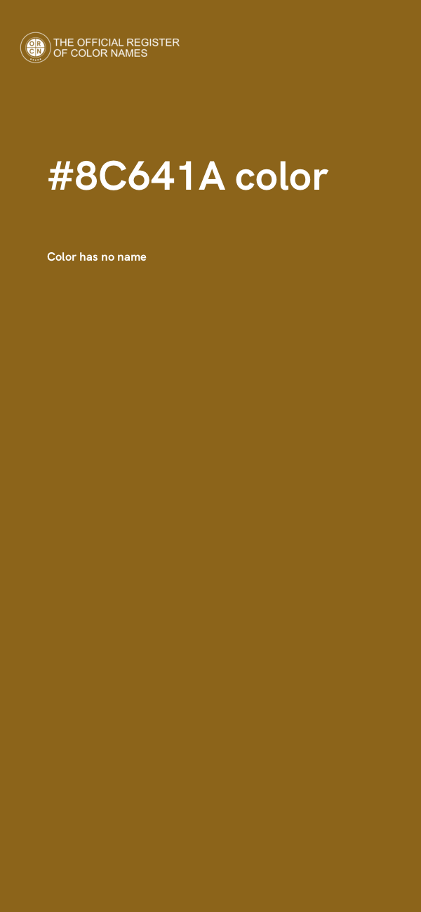 #8C641A color image