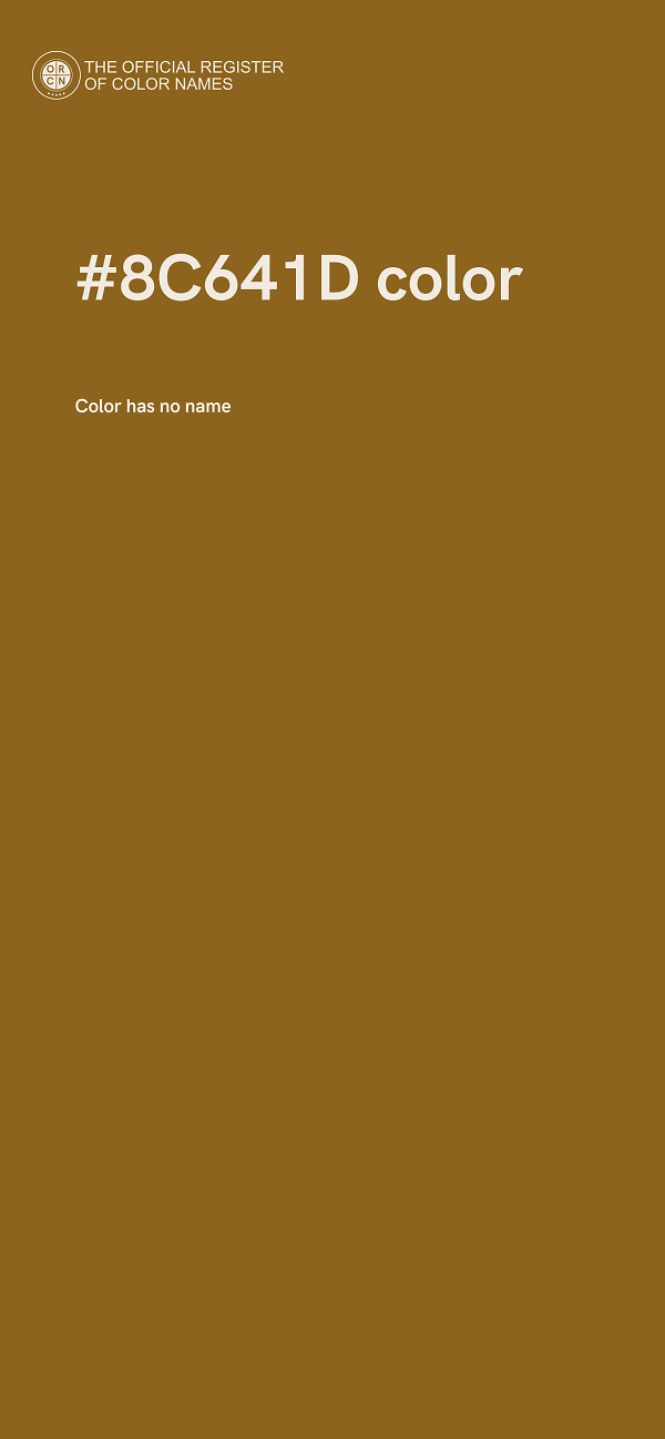 #8C641D color image