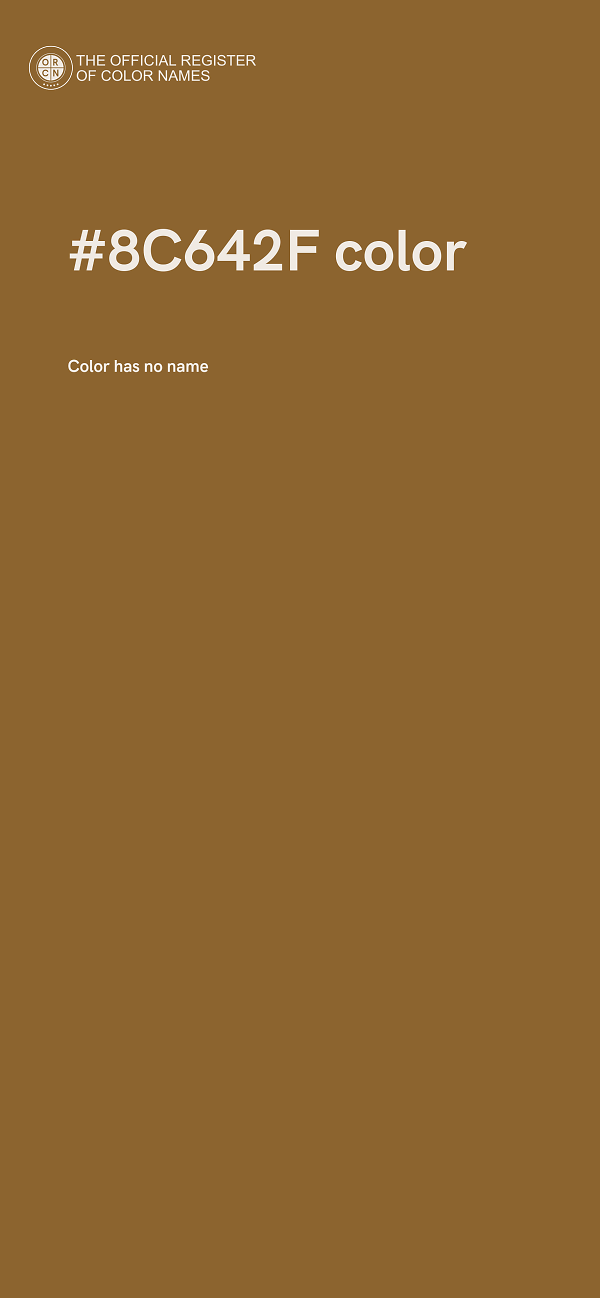 #8C642F color image