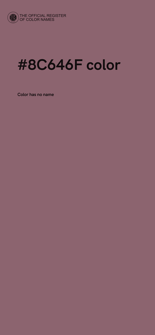 #8C646F color image