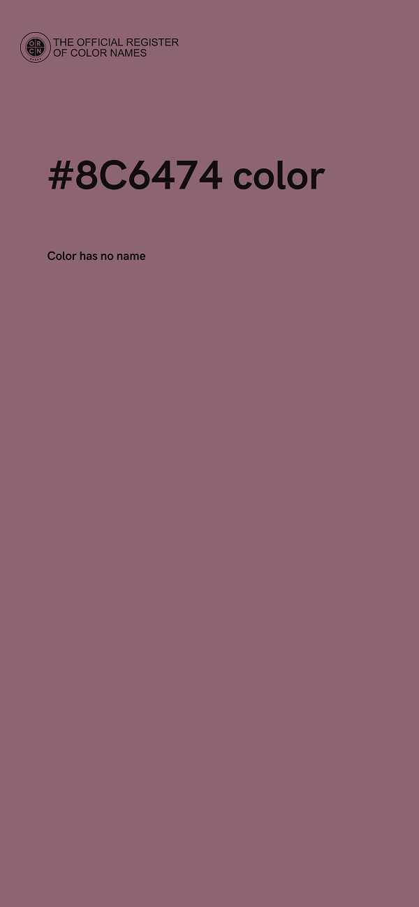 #8C6474 color image