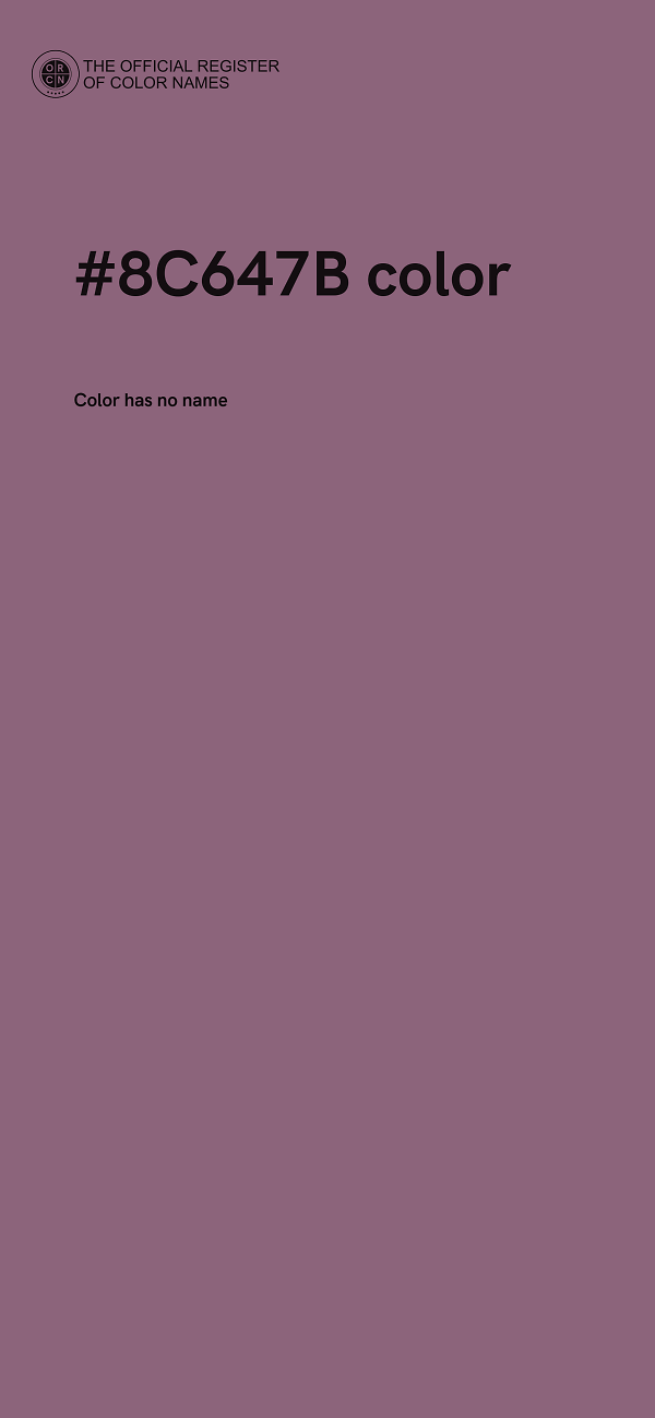 #8C647B color image