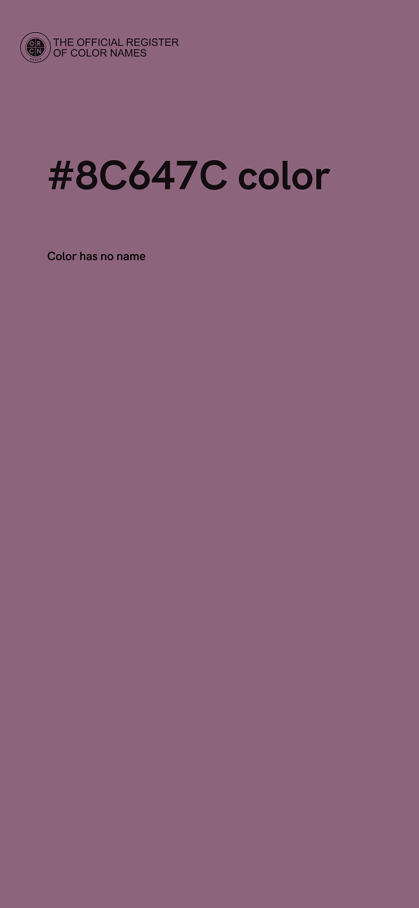 #8C647C color image
