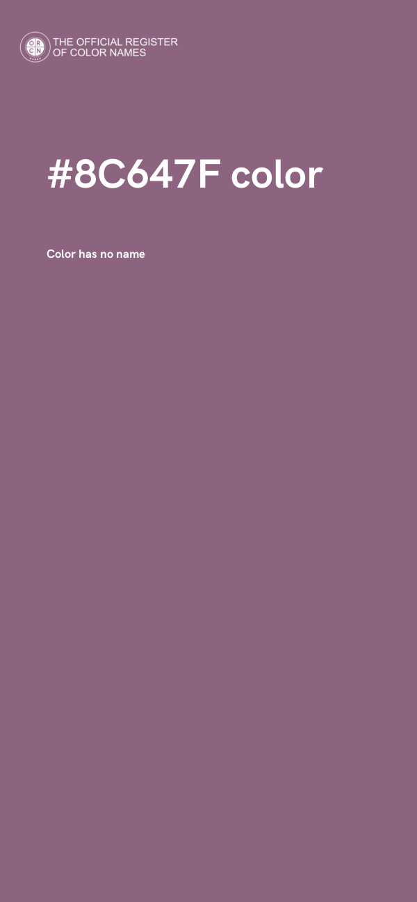 #8C647F color image