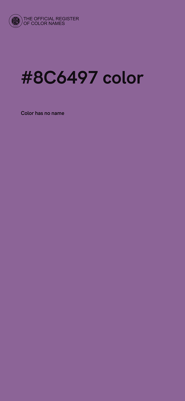 #8C6497 color image