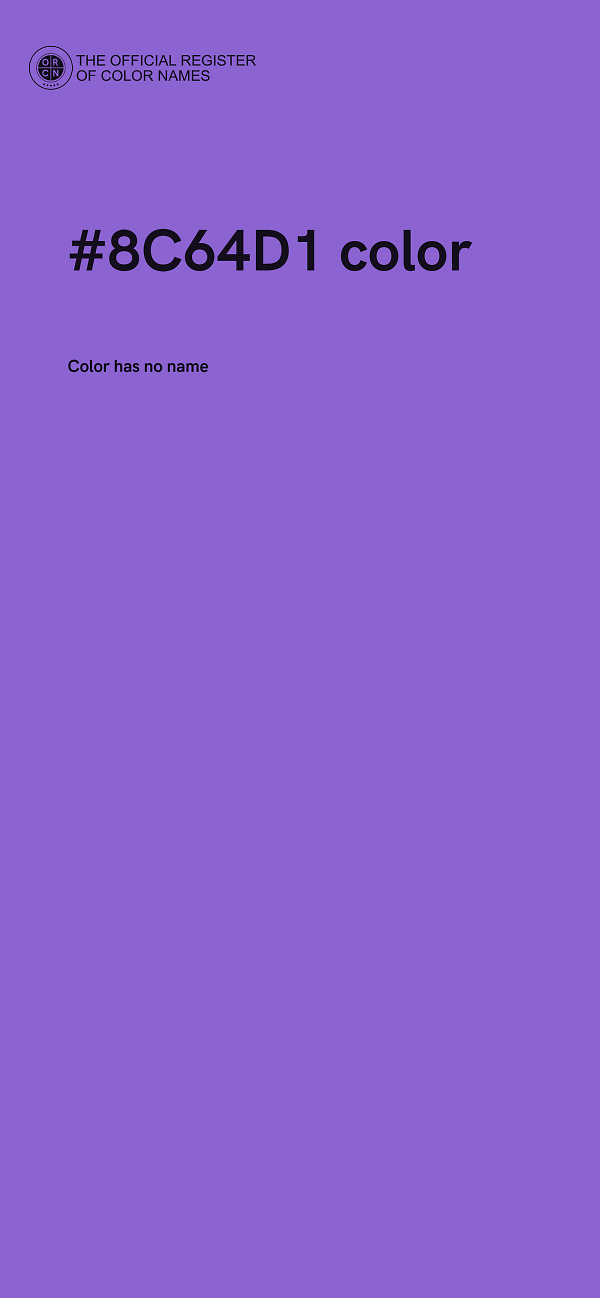 #8C64D1 color image