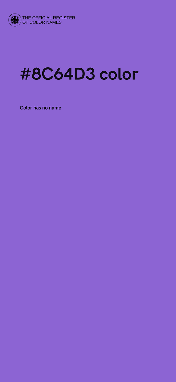 #8C64D3 color image
