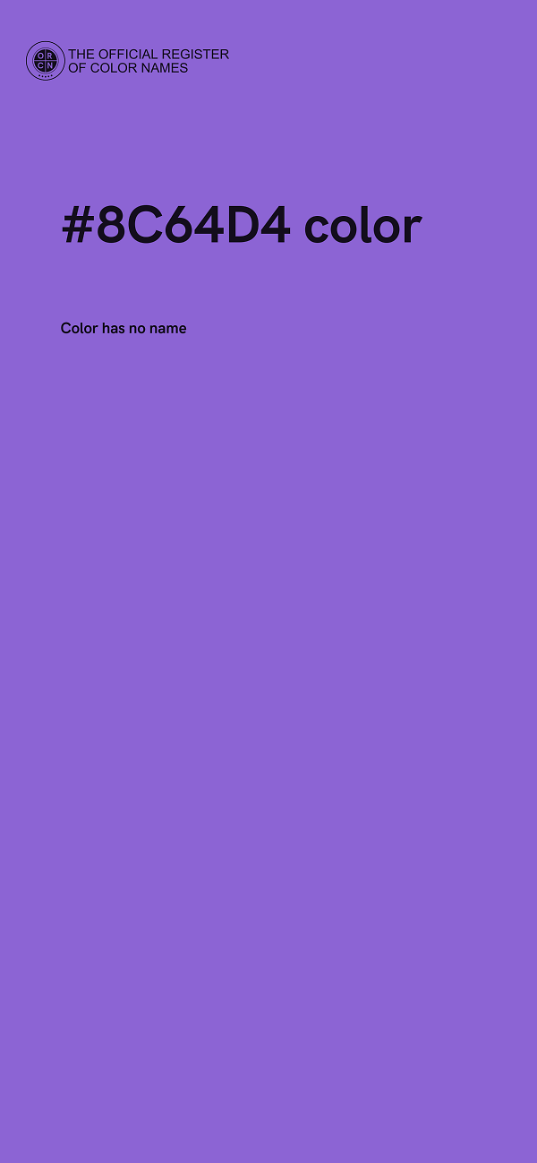 #8C64D4 color image
