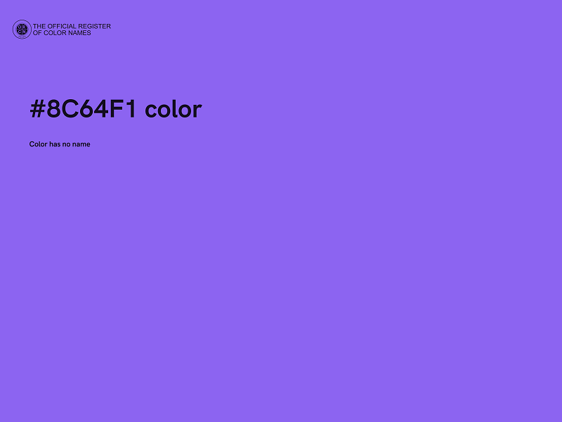 #8C64F1 color image