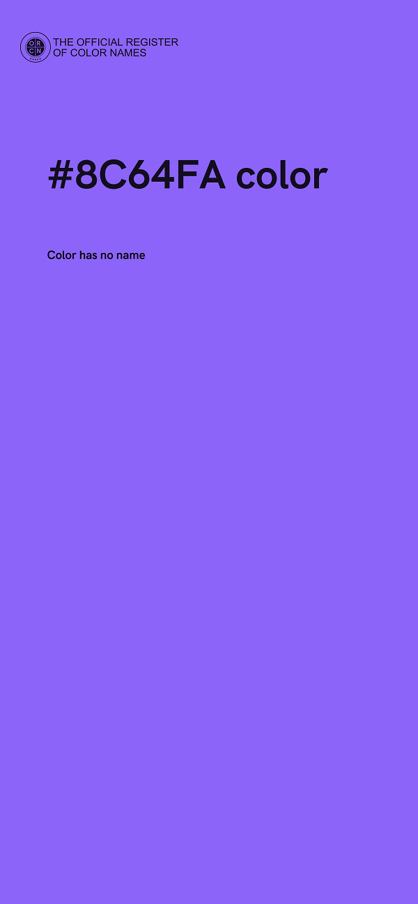 #8C64FA color image