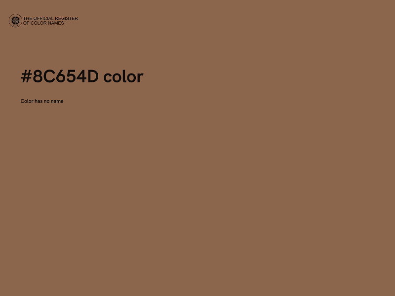 #8C654D color image