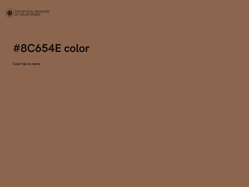 #8C654E color image