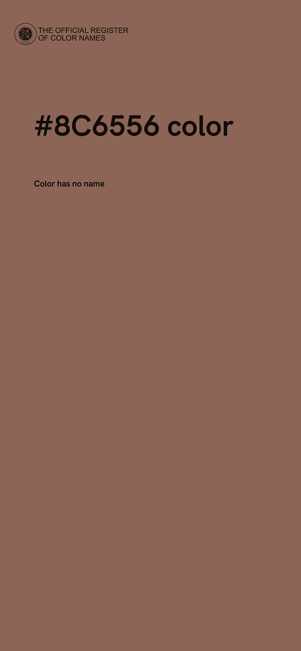 #8C6556 color image